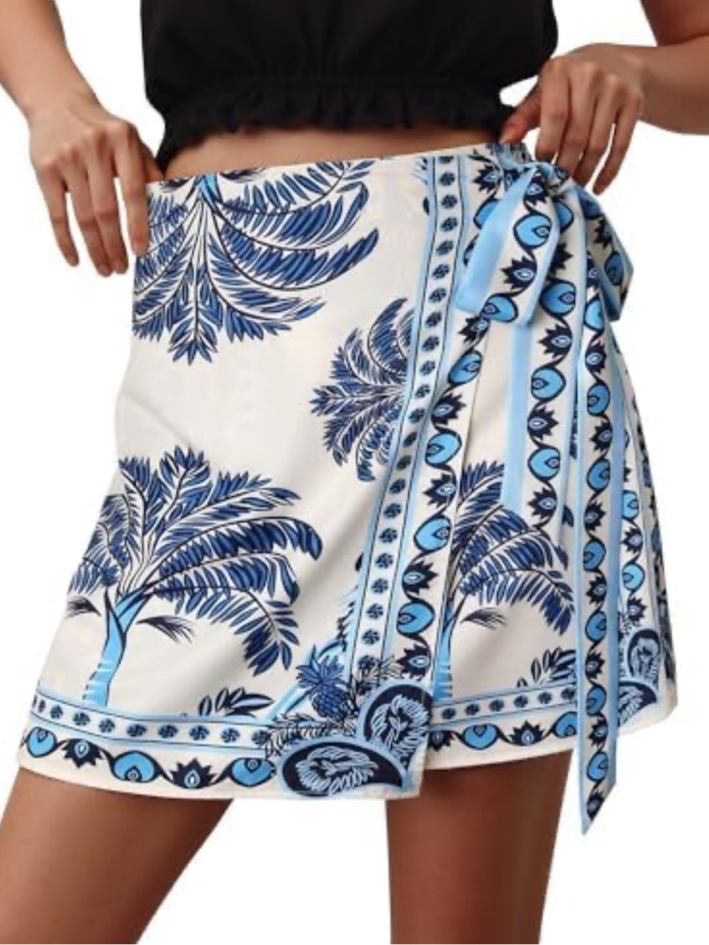 NWT Tropical coconut wrap skirt ladies medium